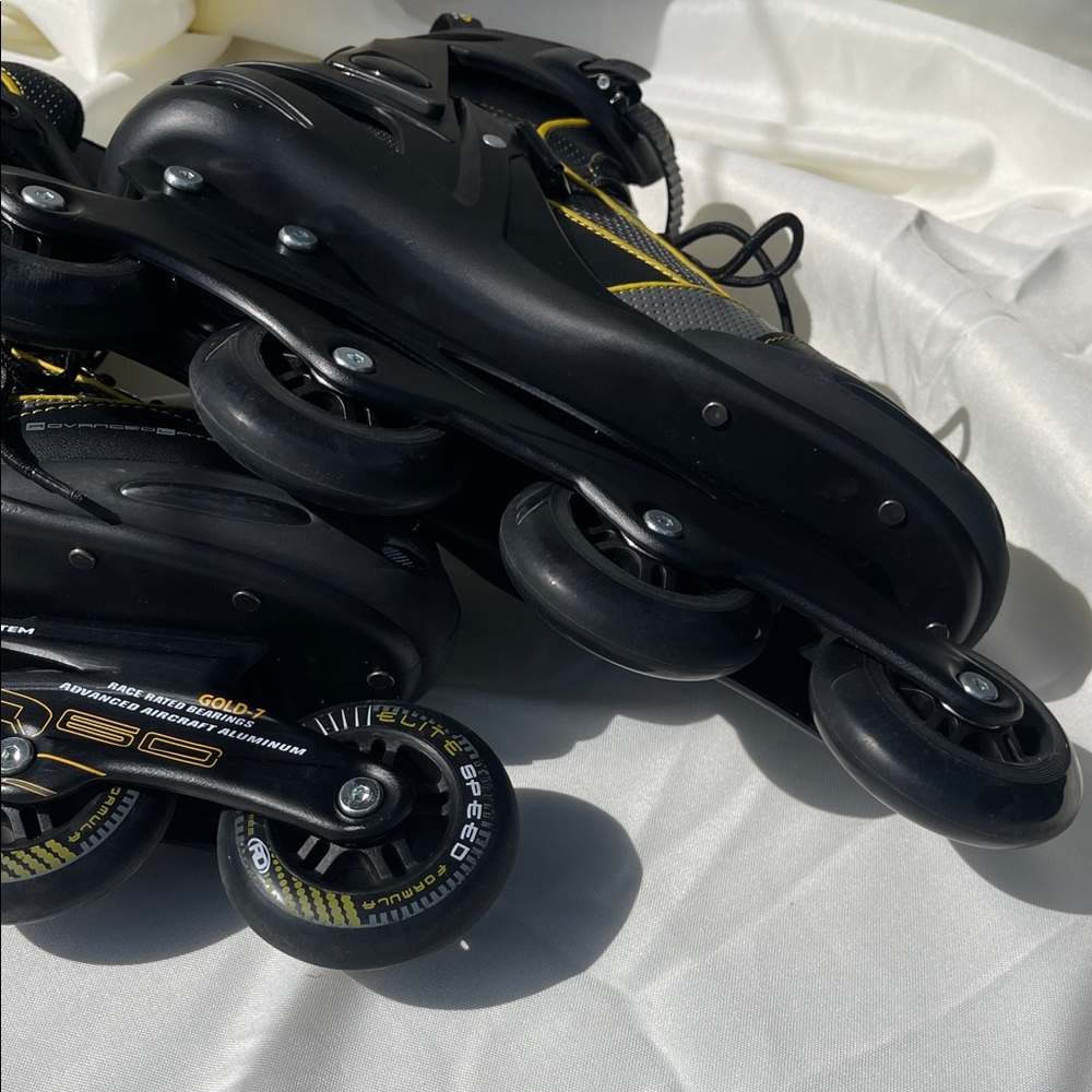 Lancer Black and Yellow Men's Athletic Inline Skates - Picture 8 of 9